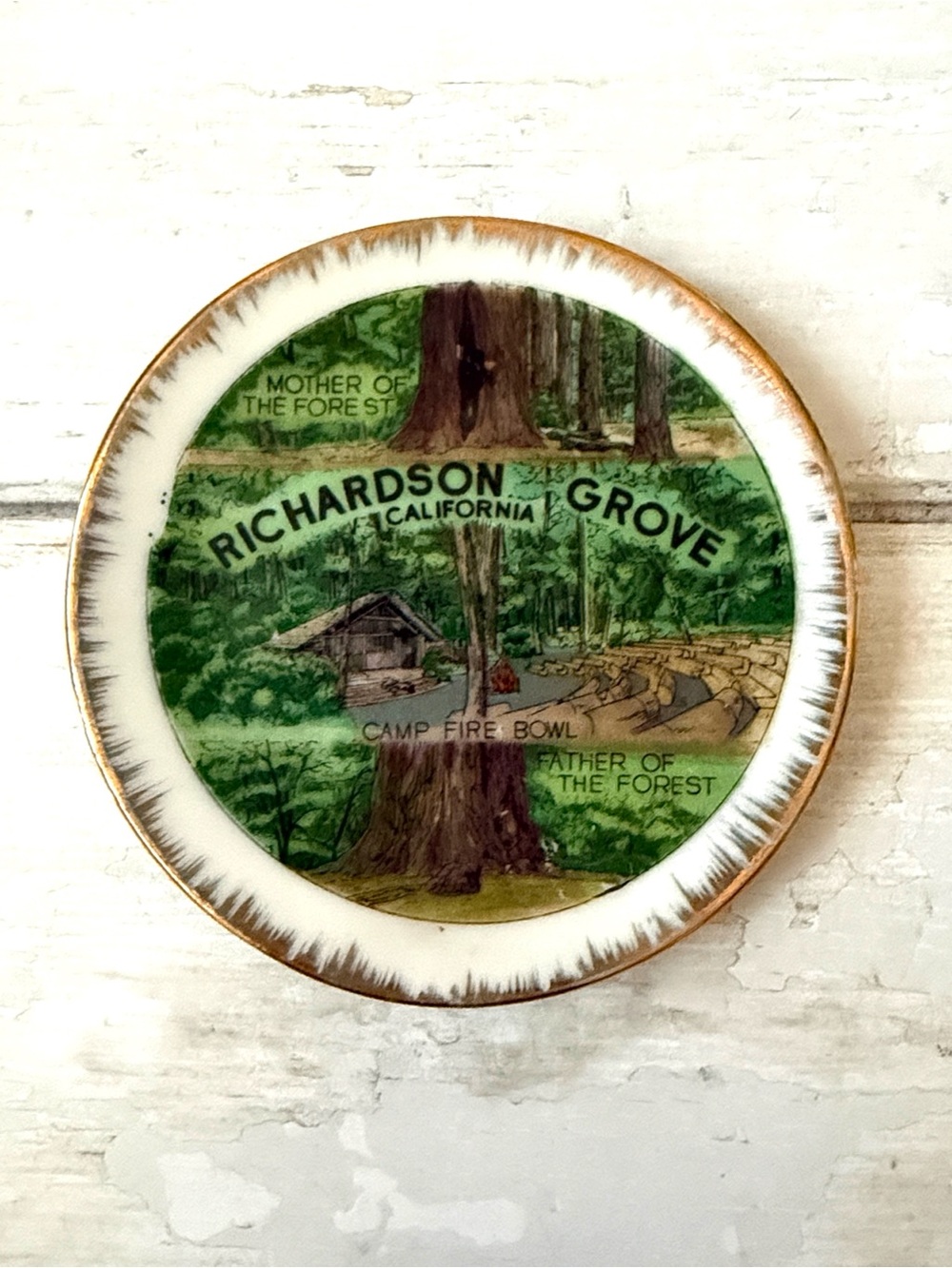 California Mother of the Forest Richardson Grove Plate 4in